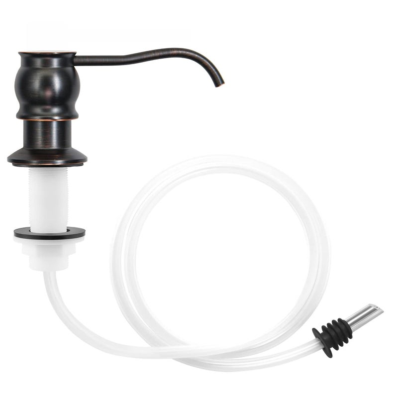 SAMODRA Soap Dispenser for Kitchen Sink, Brass Pump Head Oil-Rubbed Bronze Finish Built in Design with 39â€ Extension Tube Directly to Soap Bottle, No More Messy Refills(No Bottle) - Image 4
